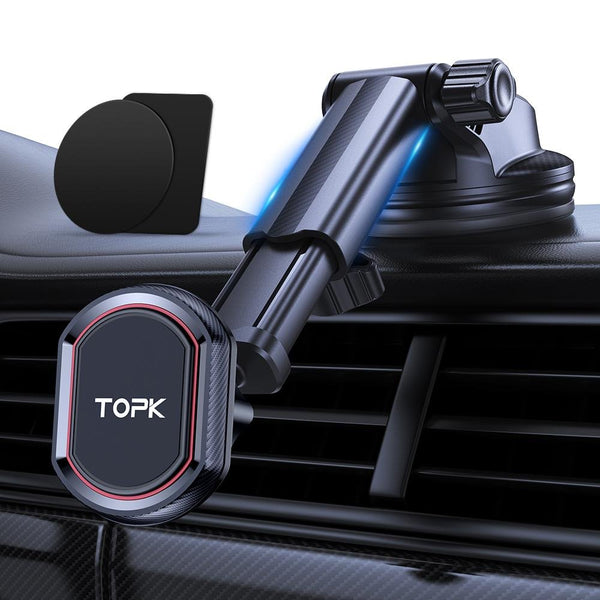 TOPK D367 Magnetic Phone Mount For Car Dashboard - TOPK Official Store