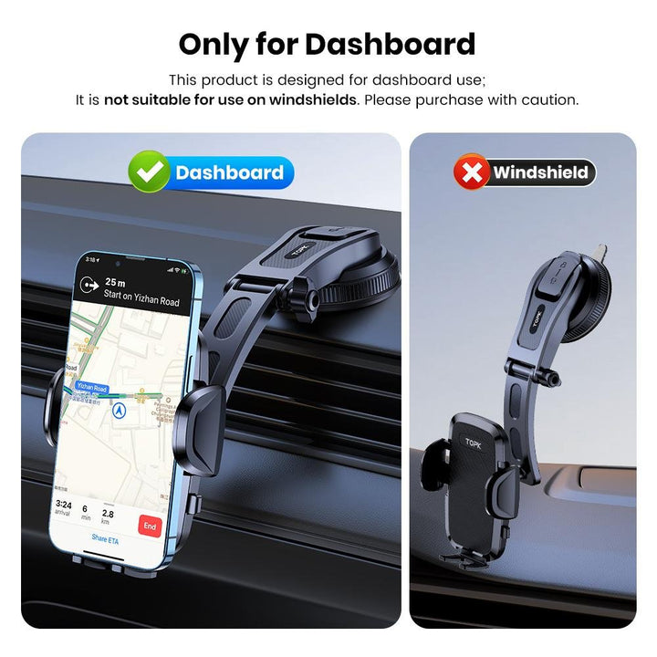 TOPK D36C Phone Mount For Car Dashboard - TOPK Official Store