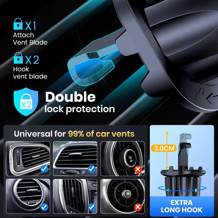 TOPK D43G Phone Mount For Car Air Vent - TOPK Official Store