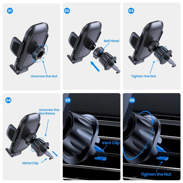 TOPK D46G Phone Mount For Car Air Vent - TOPK Official Store