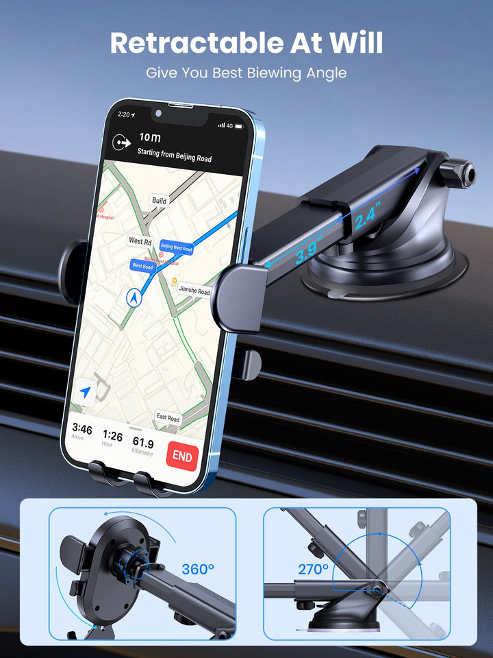 TOPK D39-X Phone Holder for Dashboard and Windshield - TOPK Official Store