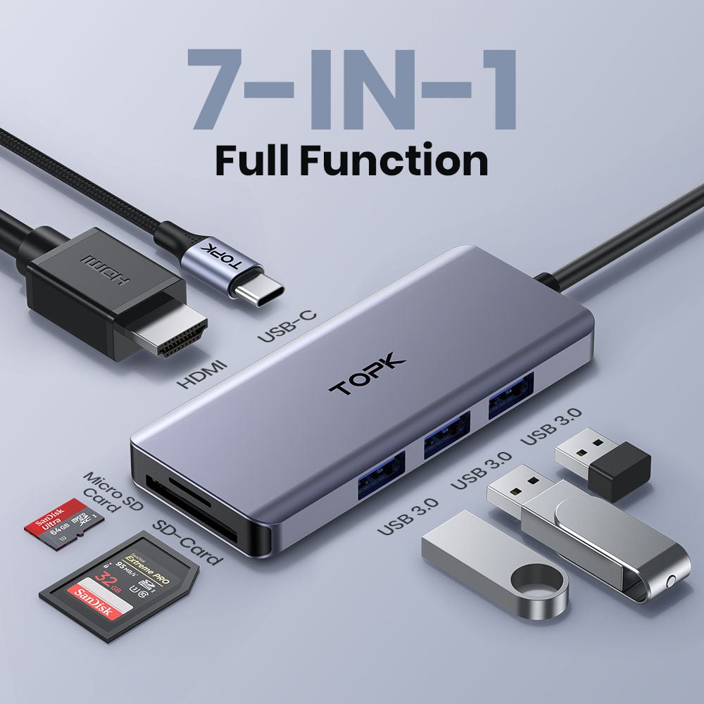 Adaptateur Multiport USB-C - Hub HDMI/PD - Adaptateurs Multiports